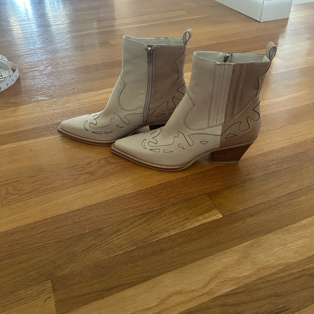 Dolce Vita Tan Ankle Booties